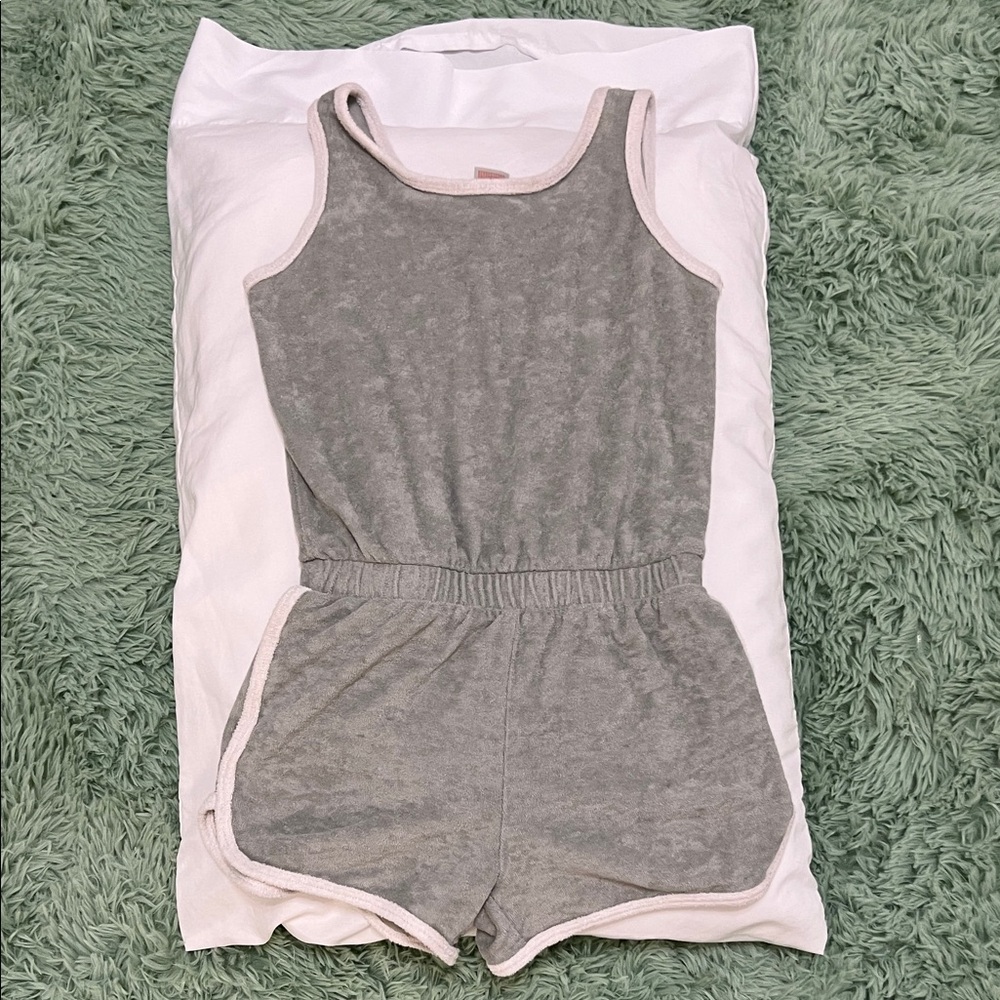 Kids Gray Sleeveless Romper